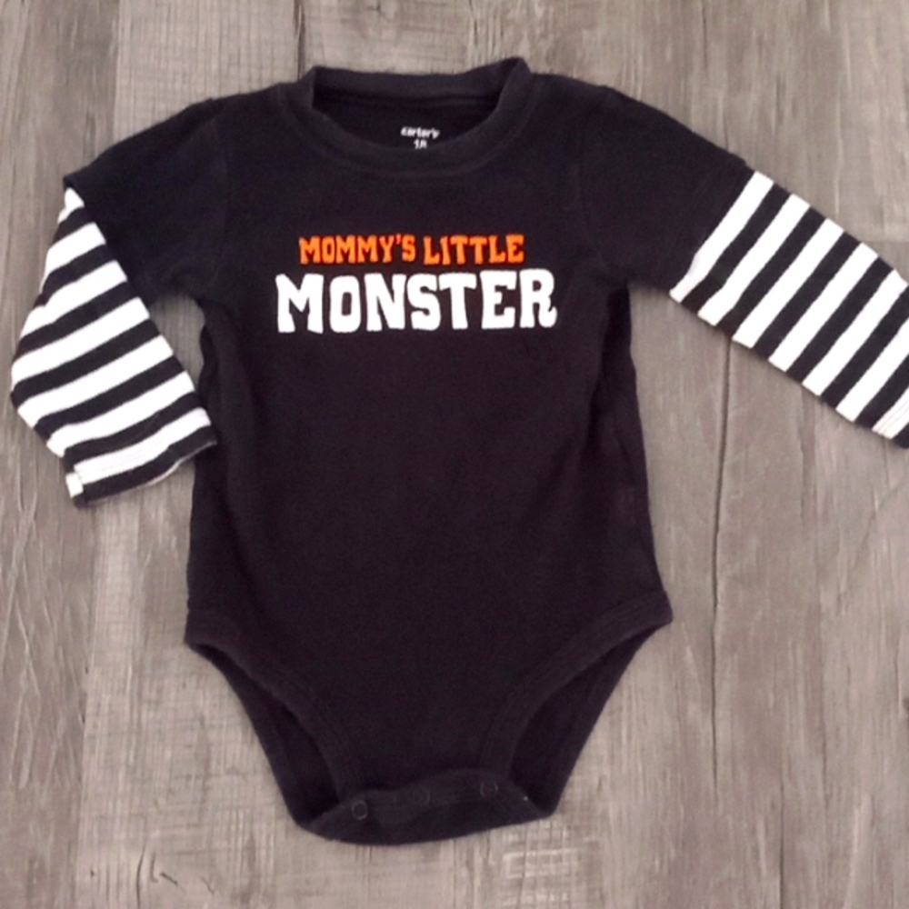 18M Mommys Little monster onsie